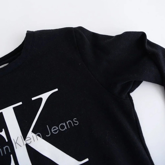 Calvin Klein Jeans Black 60% Cotton Crewneck Sweater Size XS - Picture 11 of 14